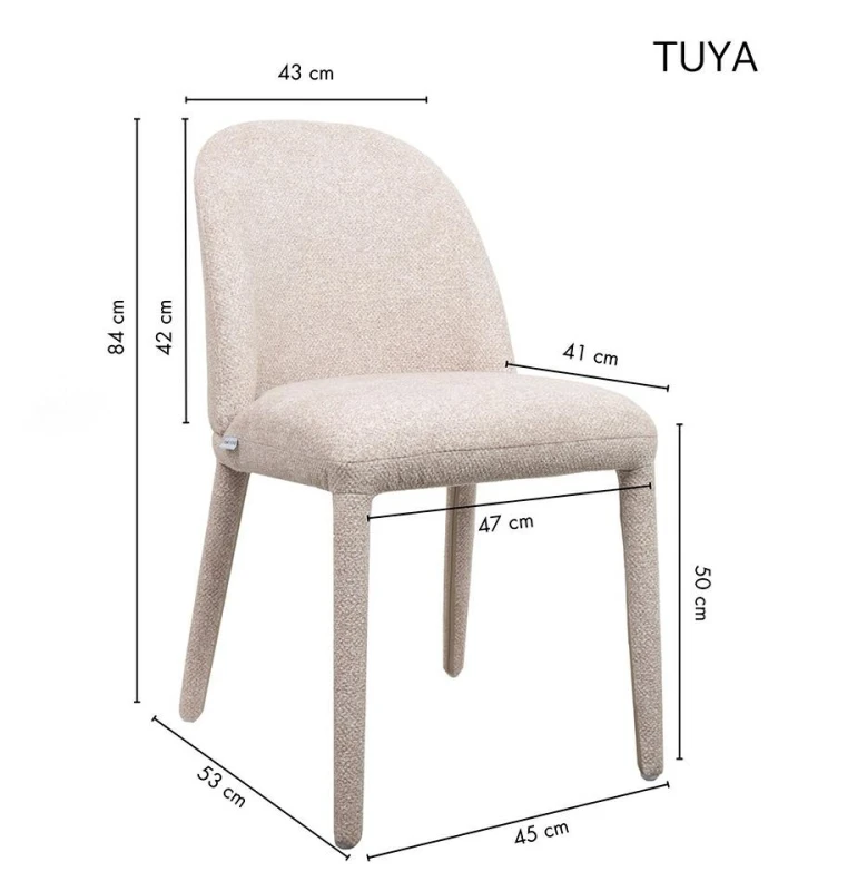 Krzesło TUYA beżowe 12