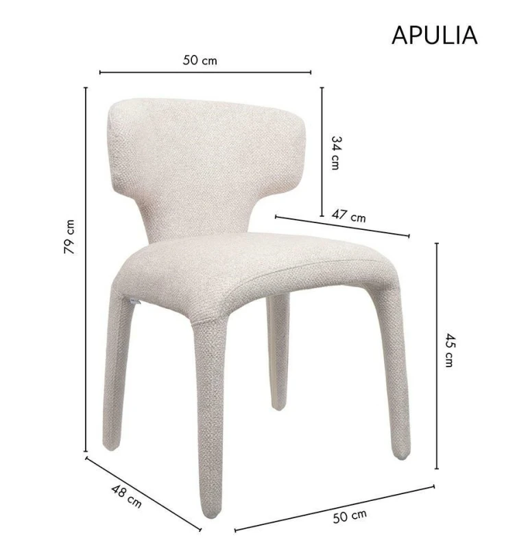 Krzesło APULIA beżowe 11