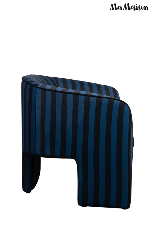 MaMaison fotel JOLIE niebieski / czarny 2