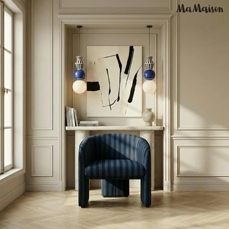 MaMaison fotel JOLIE niebieski / czarny 5