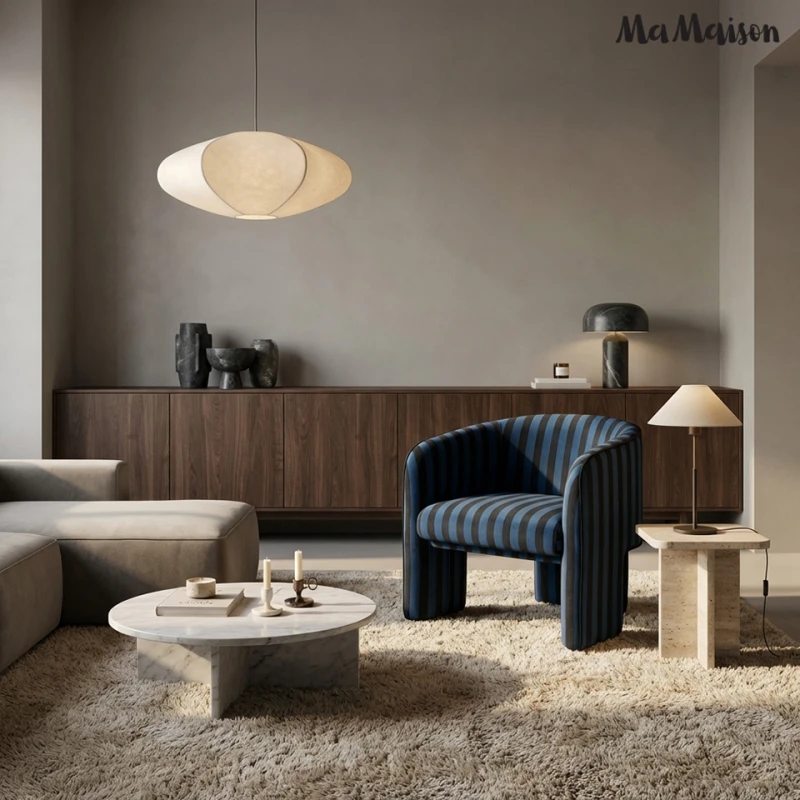 MaMaison fotel JOLIE niebieski / czarny 9