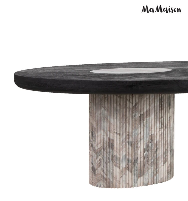MaMaison stół jadalniany ATLANTE 240      marmur / drewno mango 2