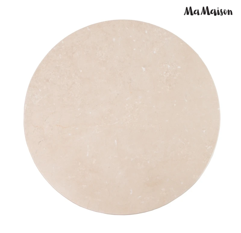MaMaison stolik kawowy RONDA 80 drewno    mango / marmur 2
