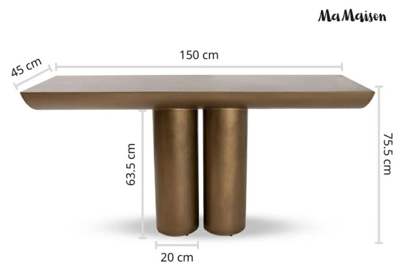 MaMaison konsola TIDAL 150 złota 9
