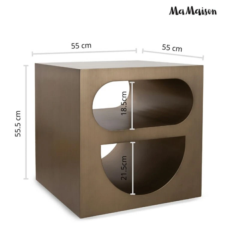 MaMaison stolik VECTOR 55 szczotkowane    złoto 11