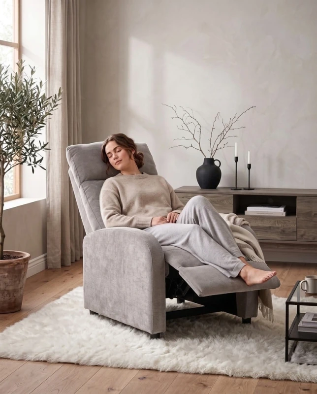 Fotel RELAX PREMIUM jasny szary 8