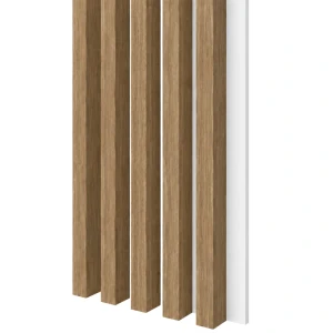 Lamele 3x4cm DĄB CASELLA na białej płycie L3D
