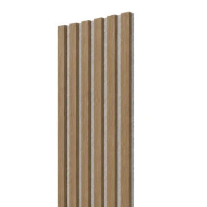 Lamele Slim DĄB CASELLA na szarym filcu 30x2,6x275 cm L3D