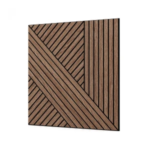 Panel frezowany Strigatti Fornir Orzech Amerykański 50x50 cm LEO