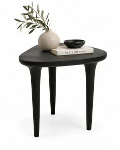 MaMaison stolik LAMINAR 49 czarny / drewno