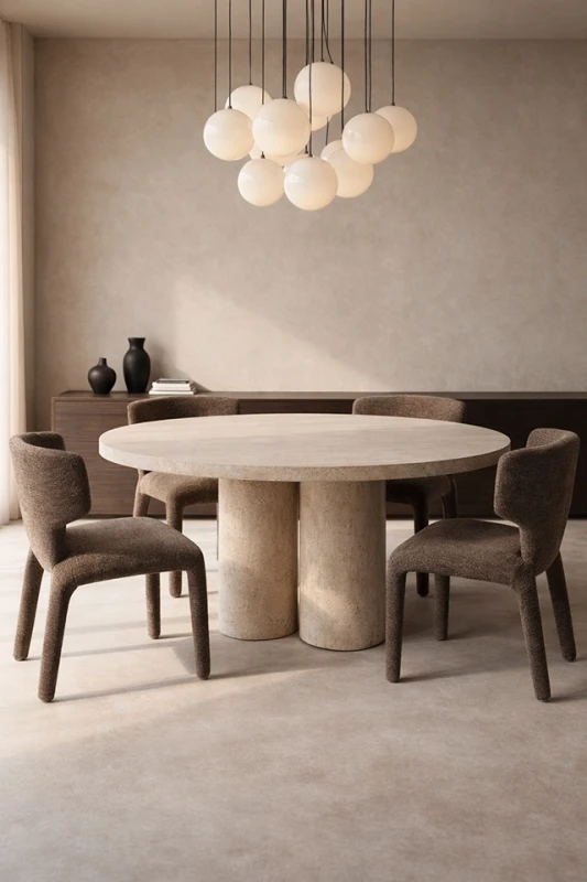 Krzesło APULIA brązowe / taupe 8