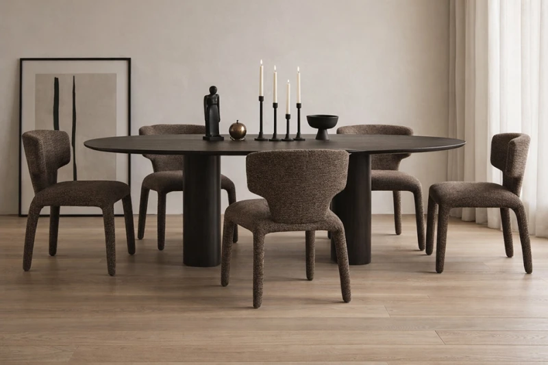 Krzesło APULIA brązowe / taupe 9