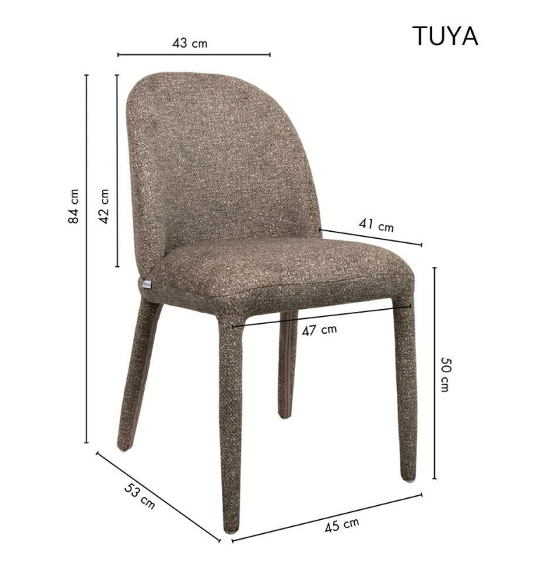 Krzesło TUYA brązowe 11