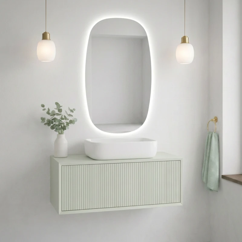 Lustro 45x90cm podświetlane LED Glow owal Libre (LP-77).png