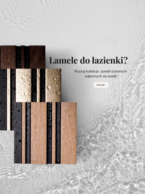 Lamele wodoodporne - lamel do łazienki i kuchni baner DECOSTREET