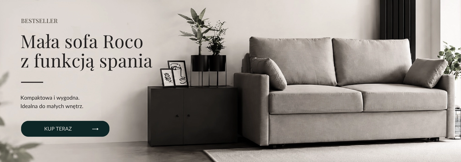 Mała sofa Roco 162 cm - baner bestseller DECOSTREET