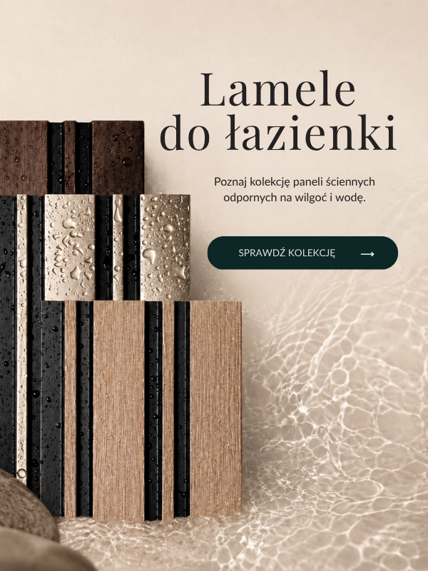 Lamele wodoodporne - lamel do łazienki i kuchni baner DECOSTREET