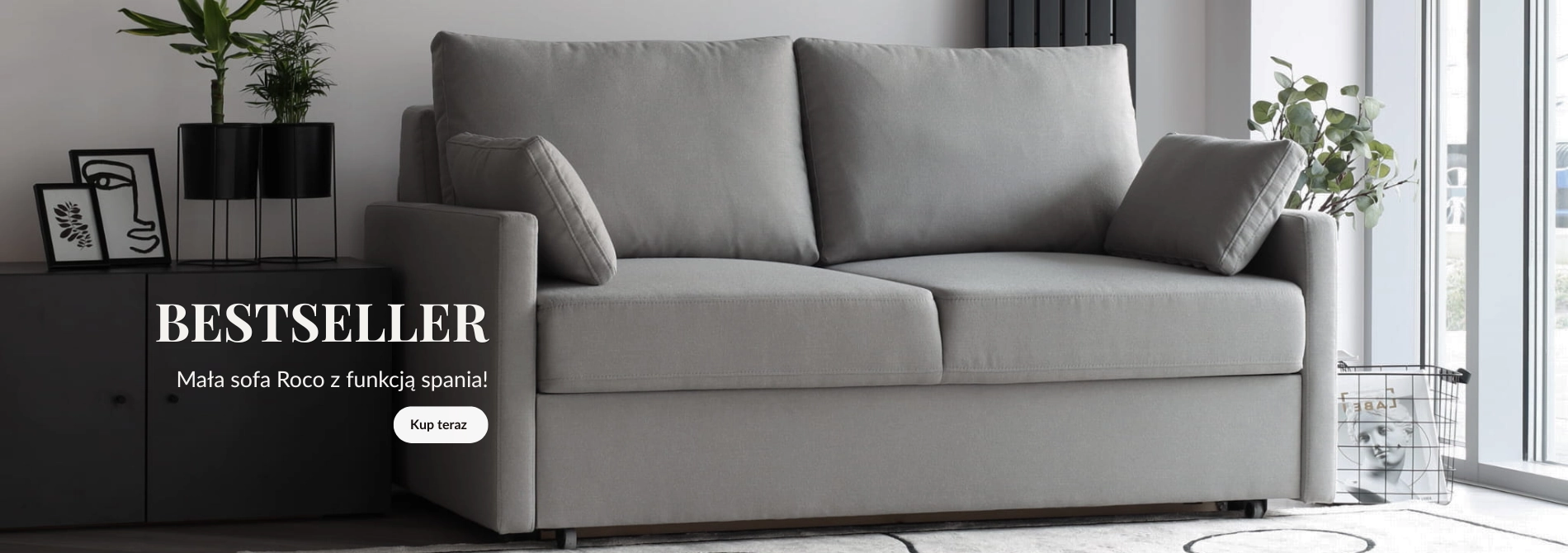 Mała sofa Roco 162 cm - baner bestseller DECOSTREET